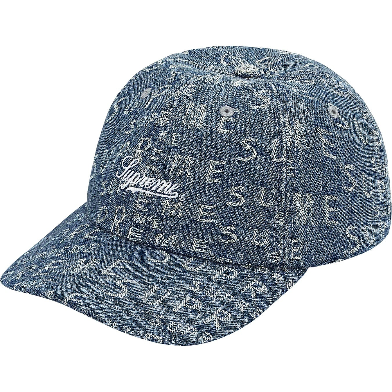 Warp Jacquard Logos Denim 6-Panel view 2